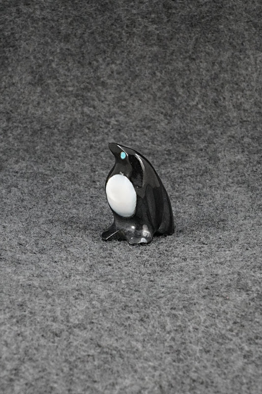 Penguin Zuni Fetish Carving - Calvert Bowannie