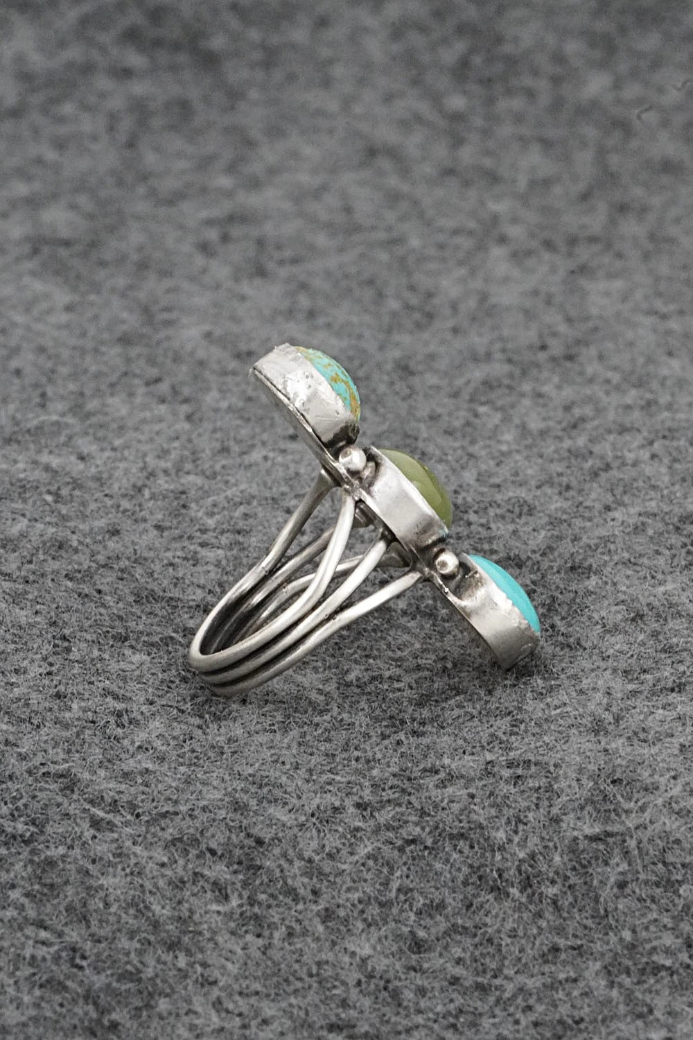 Turquoise & Sterling Silver Ring - Verley Betone - Size 6.25