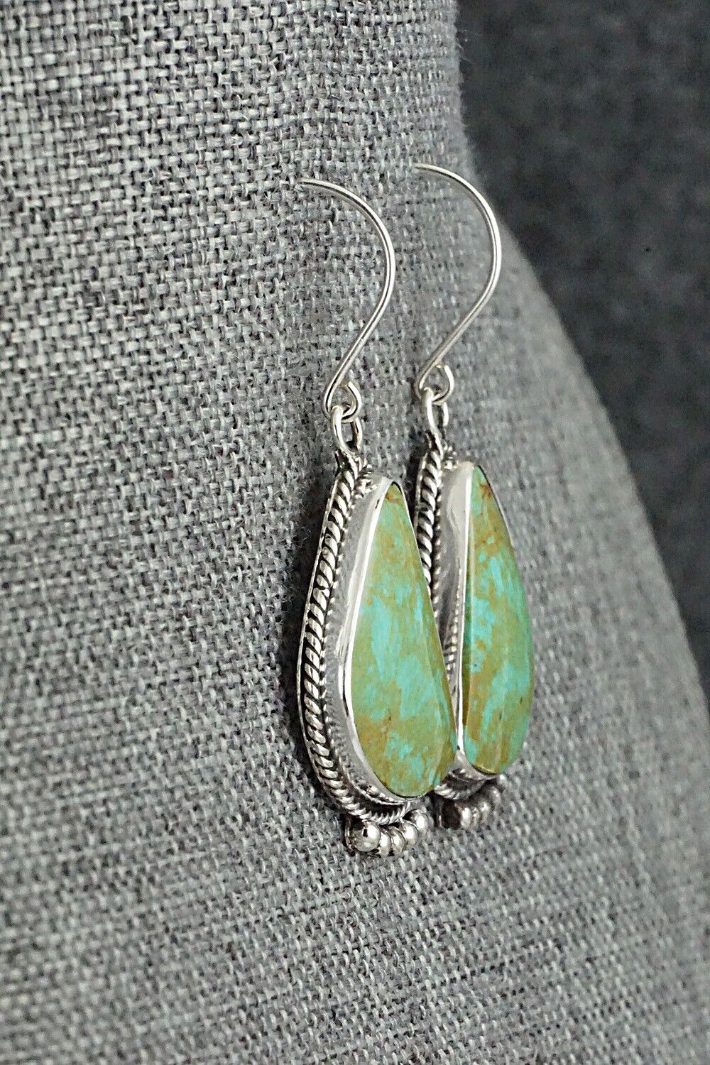 Turquoise & Sterling Silver Earrings - Rena Begay