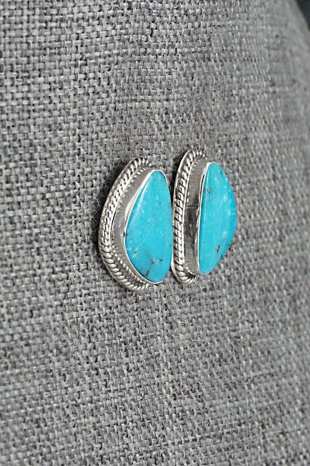 Turquoise & Sterling Silver Earrings - Sharon McCarthy
