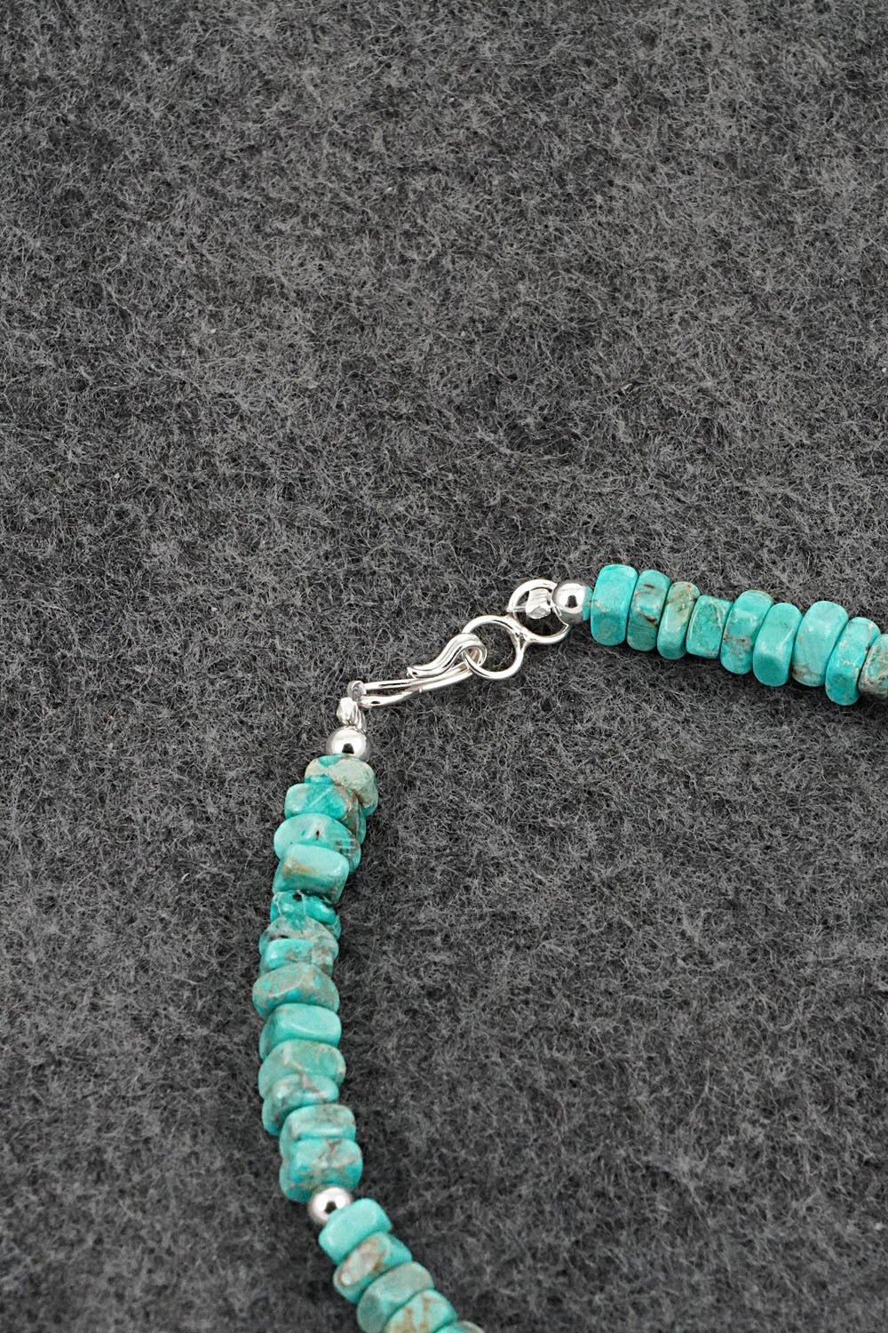 Turquoise & Sterling Silver Bracelet - Doreen Jake