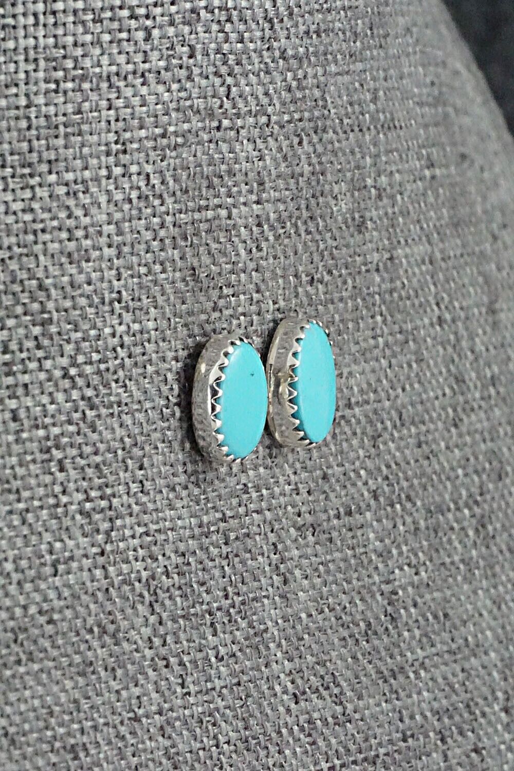 Turquoise & Sterling Silver Earrings - Annie Spencer