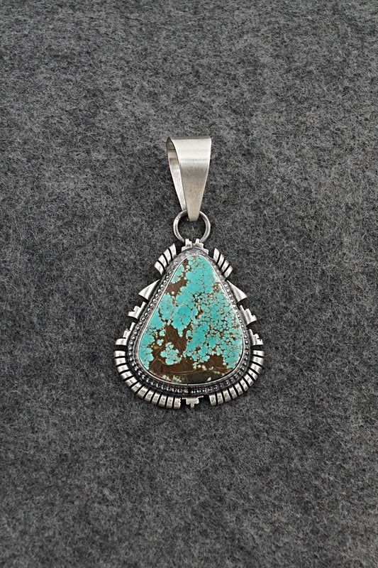 Turquoise & Sterling Silver Pendant - Randy Billy