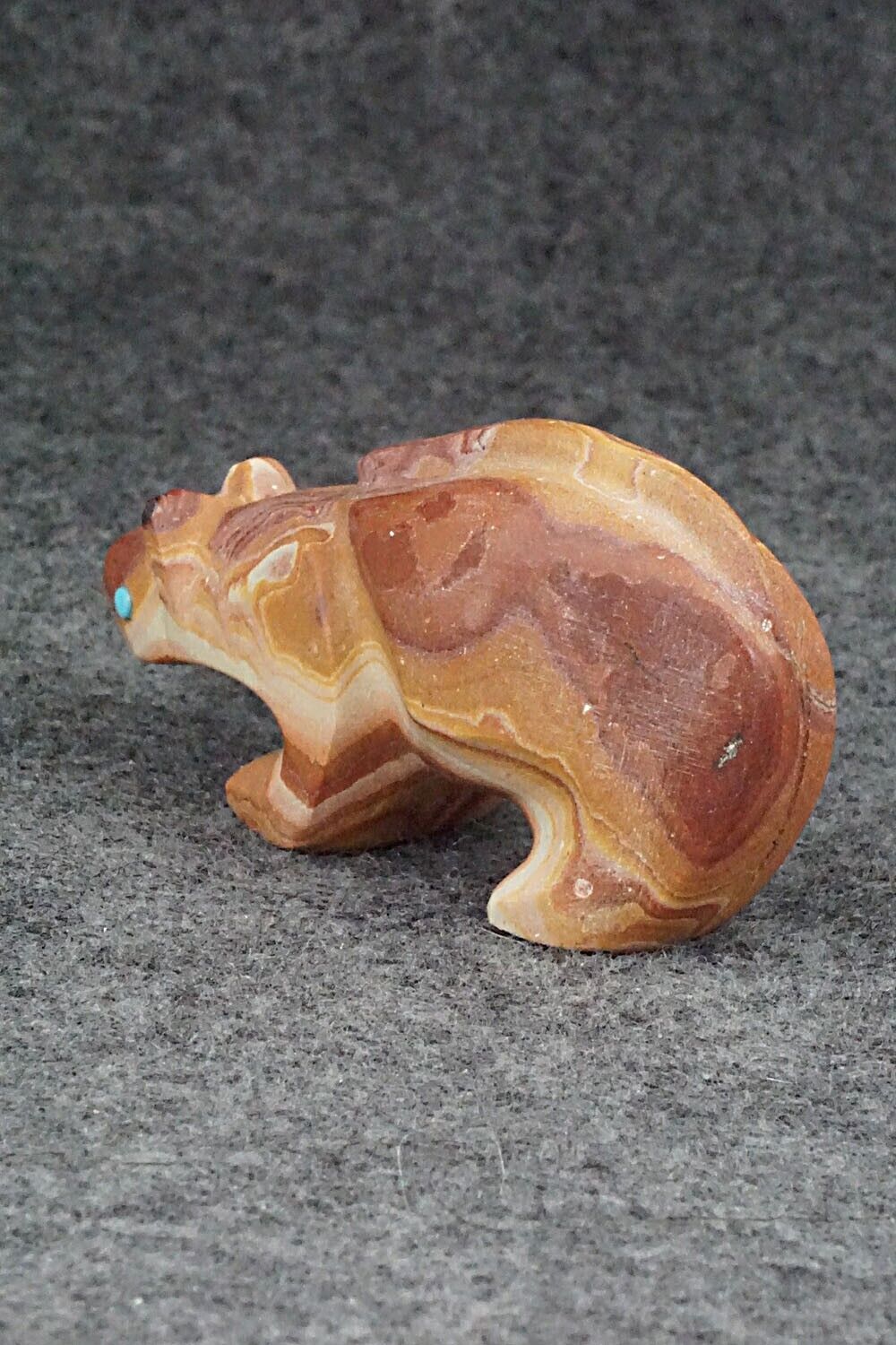 Mountain Lion Zuni Fetish Carving - Ronnie Lunasee