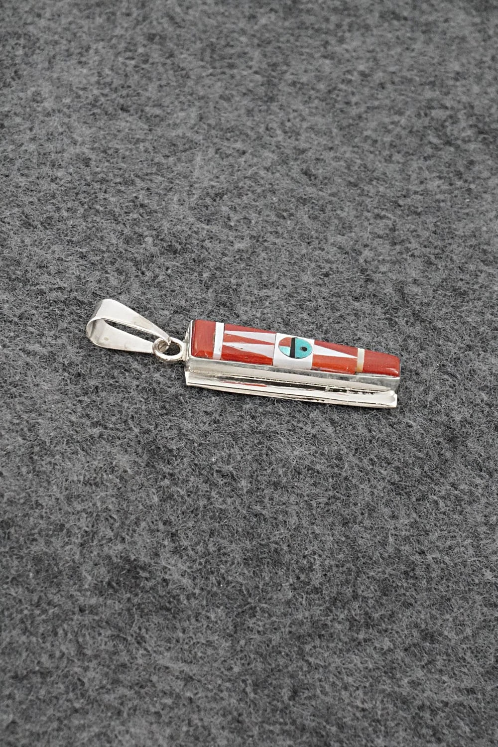 Multi Stone & Sterling Silver Pendant - Rayland Edaakie