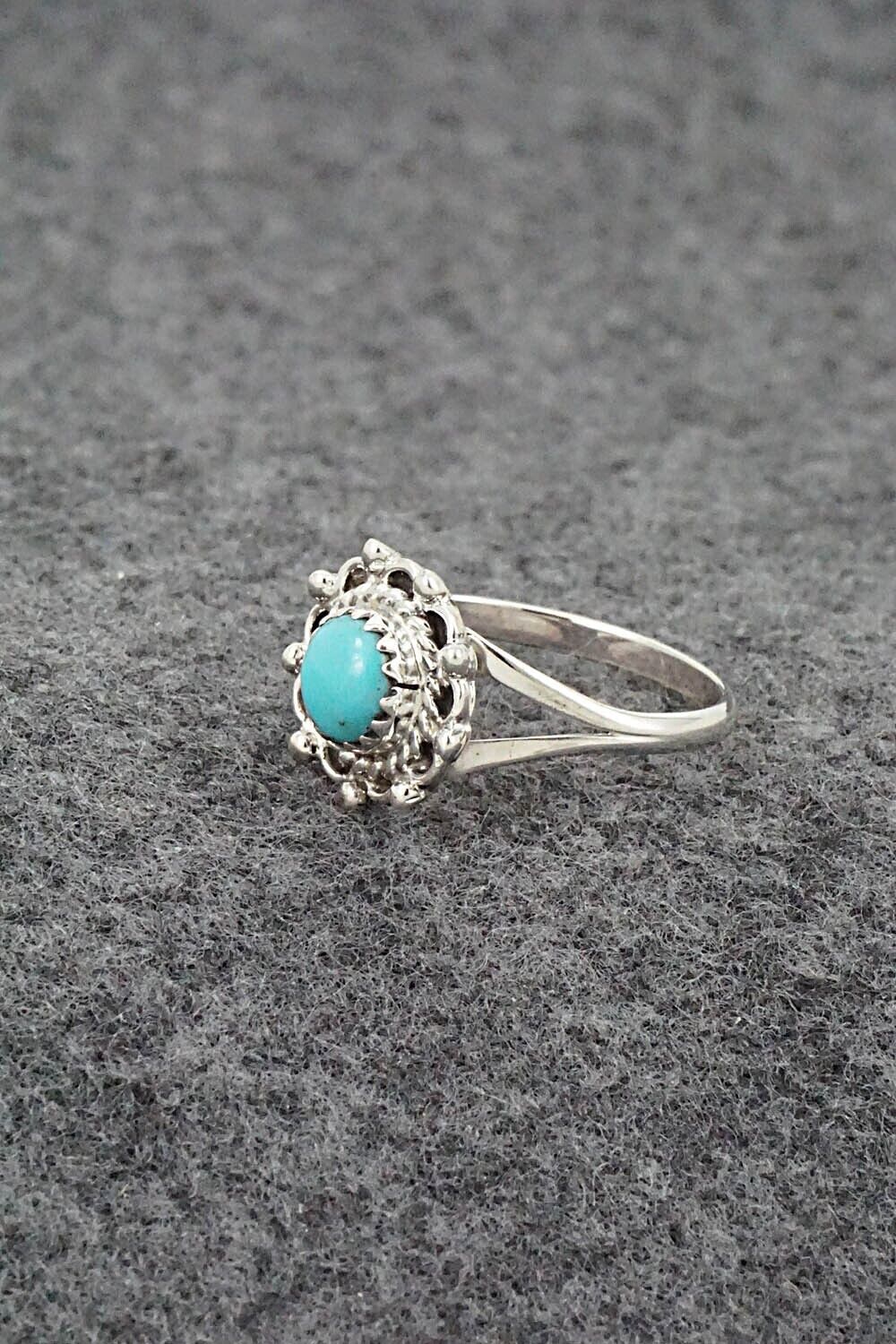 Turquoise & Sterling Silver Ring - Theresa Smith - Size 7