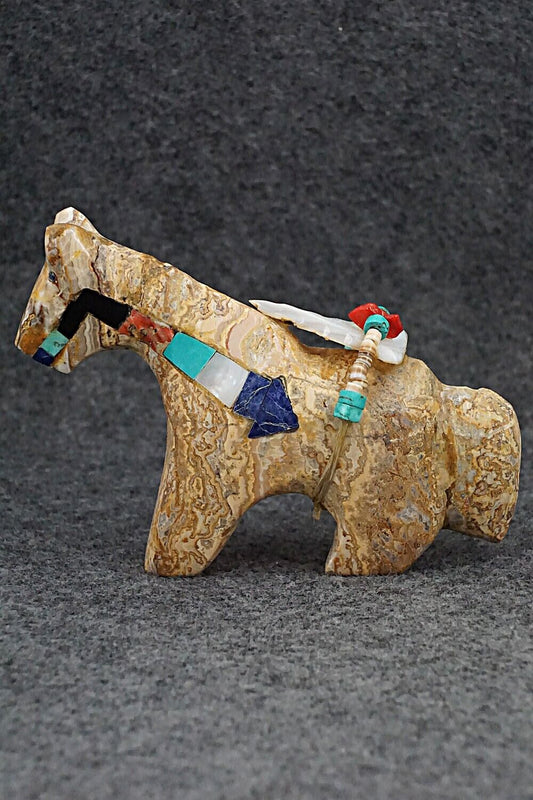 Horse Zuni Fetish Carving - Rodney Laiwakete