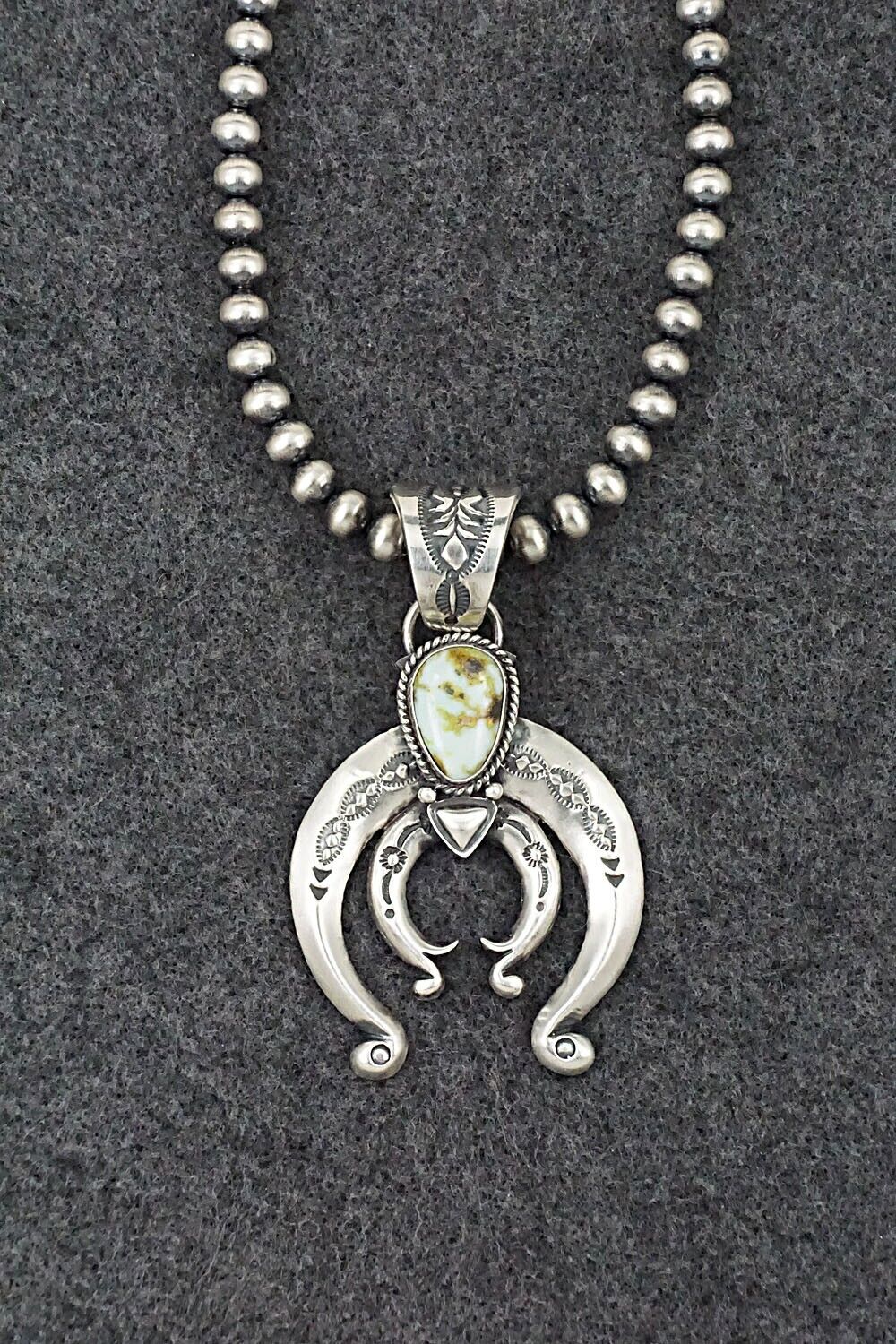 Variscite & Sterling Silver Necklace - Paige Gordon