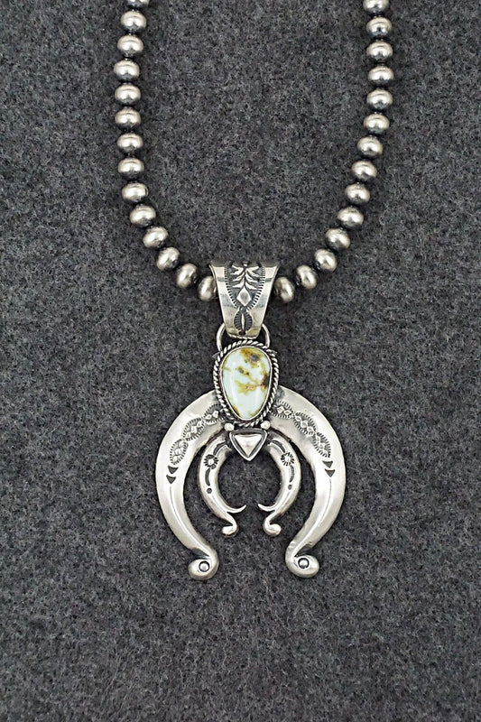 Variscite & Sterling Silver Necklace - Paige Gordon