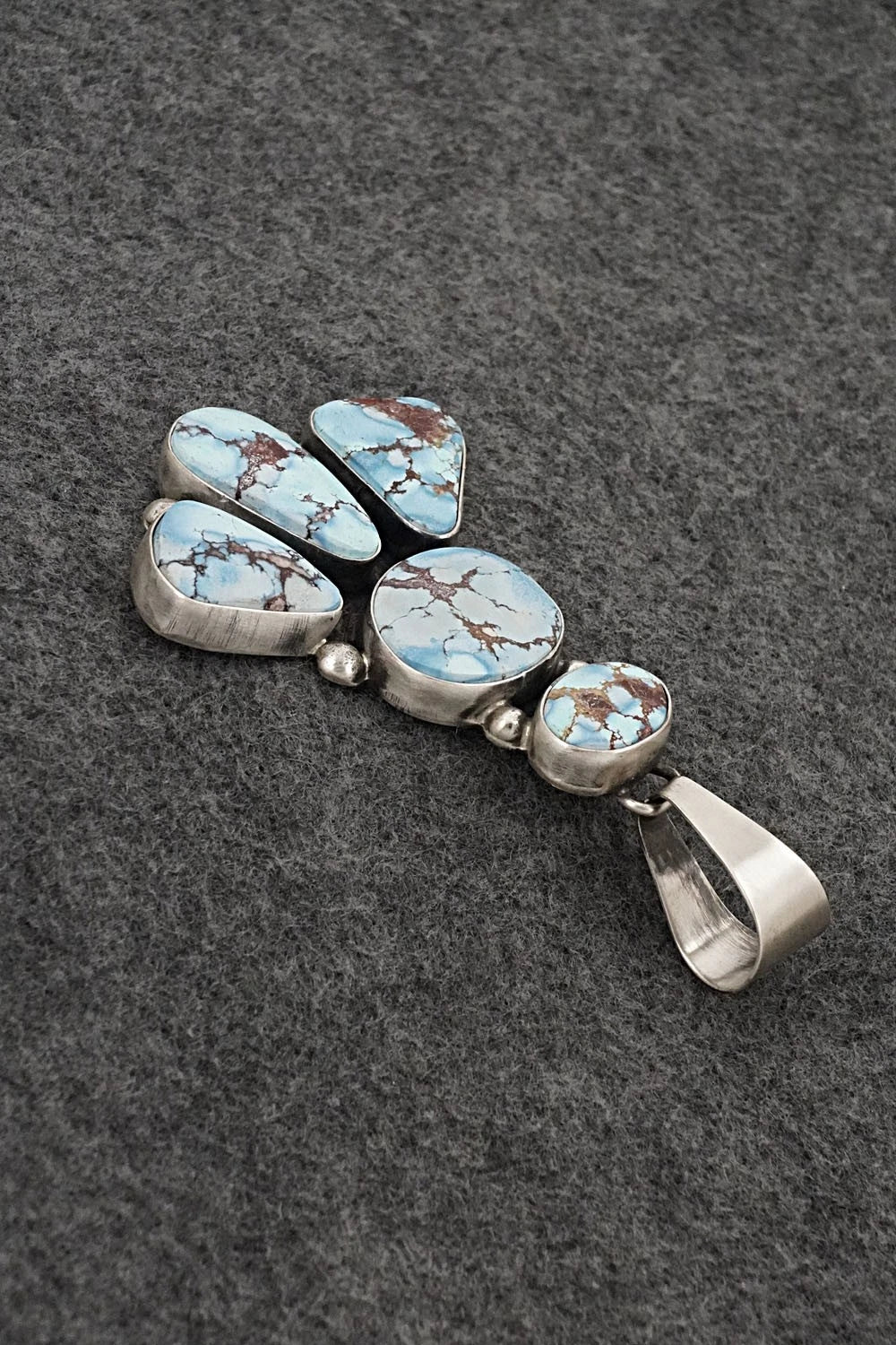 Turquoise & Sterling Silver Pendant - Darrin Livingston