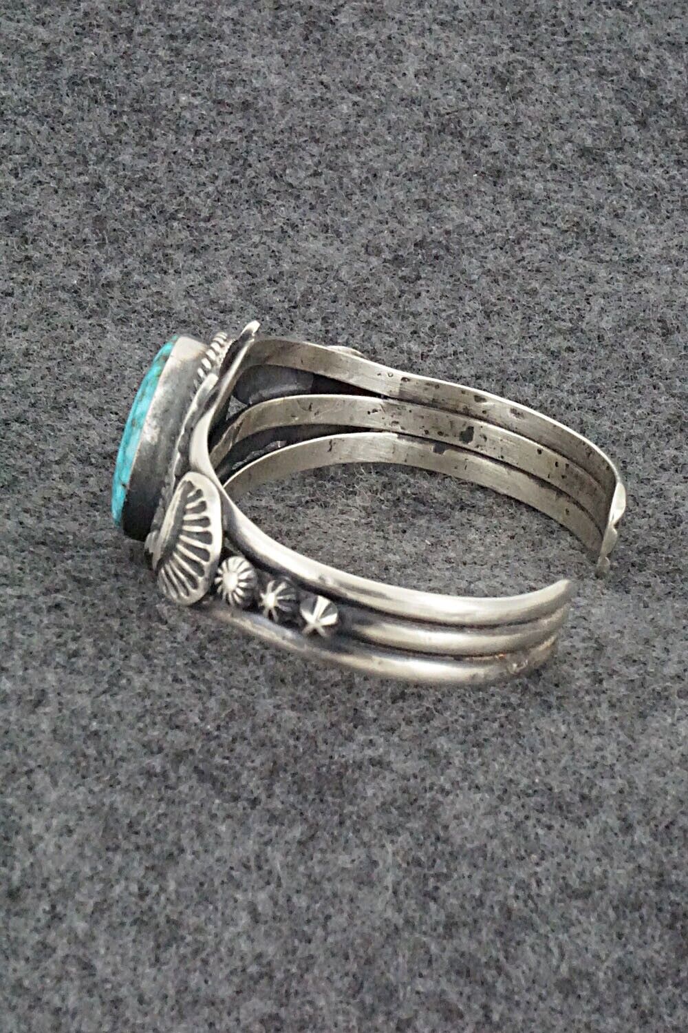 Turquoise & Sterling Silver Bracelet - Gilbert Tom