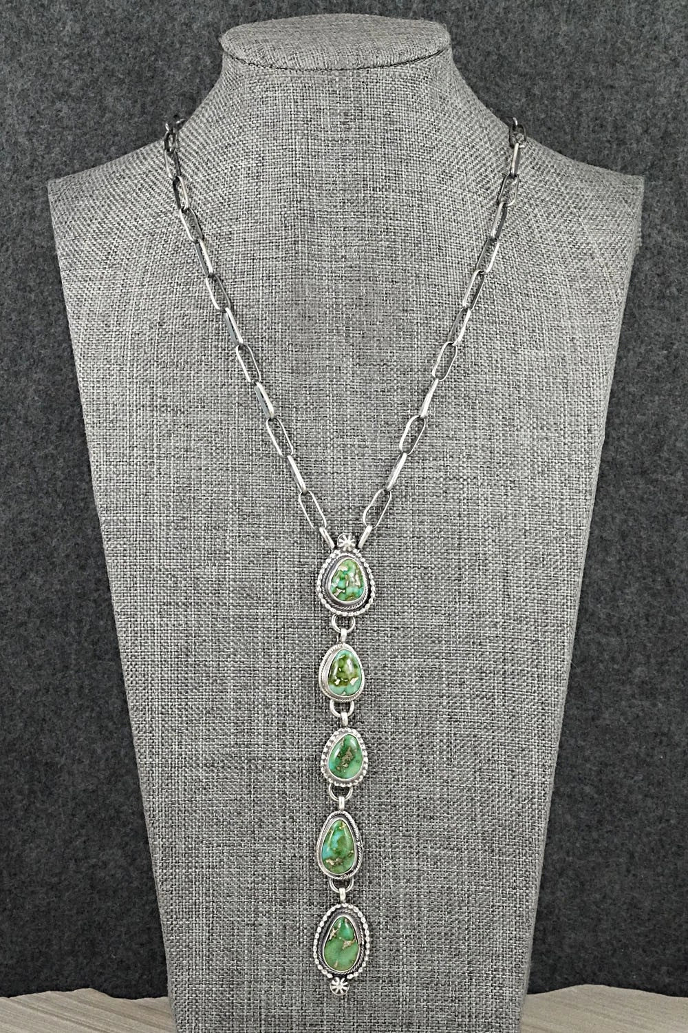 Turquoise & Sterling Silver Necklace - Bobby Johnson