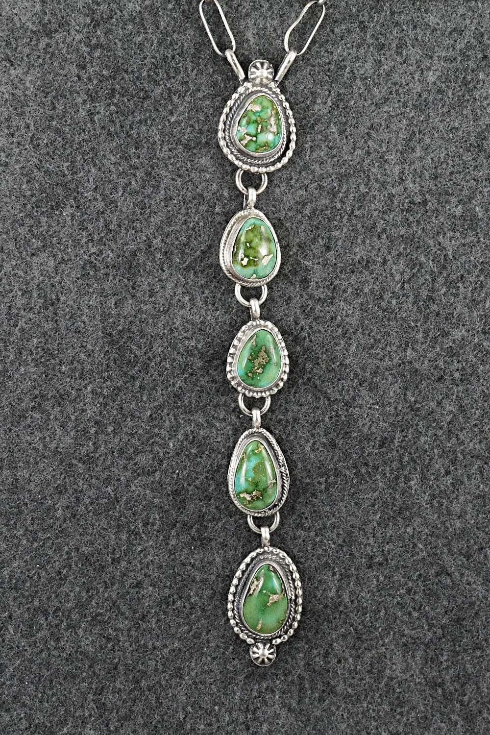 Turquoise & Sterling Silver Necklace - Bobby Johnson