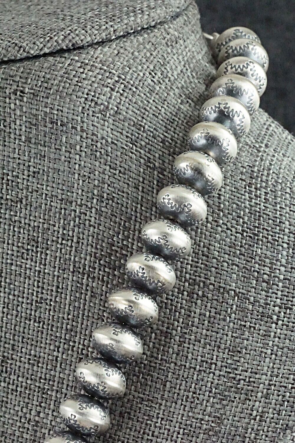 Sterling Silver Navajo Pearl Necklace - Bryannen Halwood