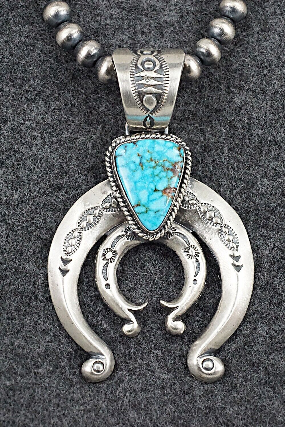 Turquoise & Sterling Silver Necklace - Paige Gordon