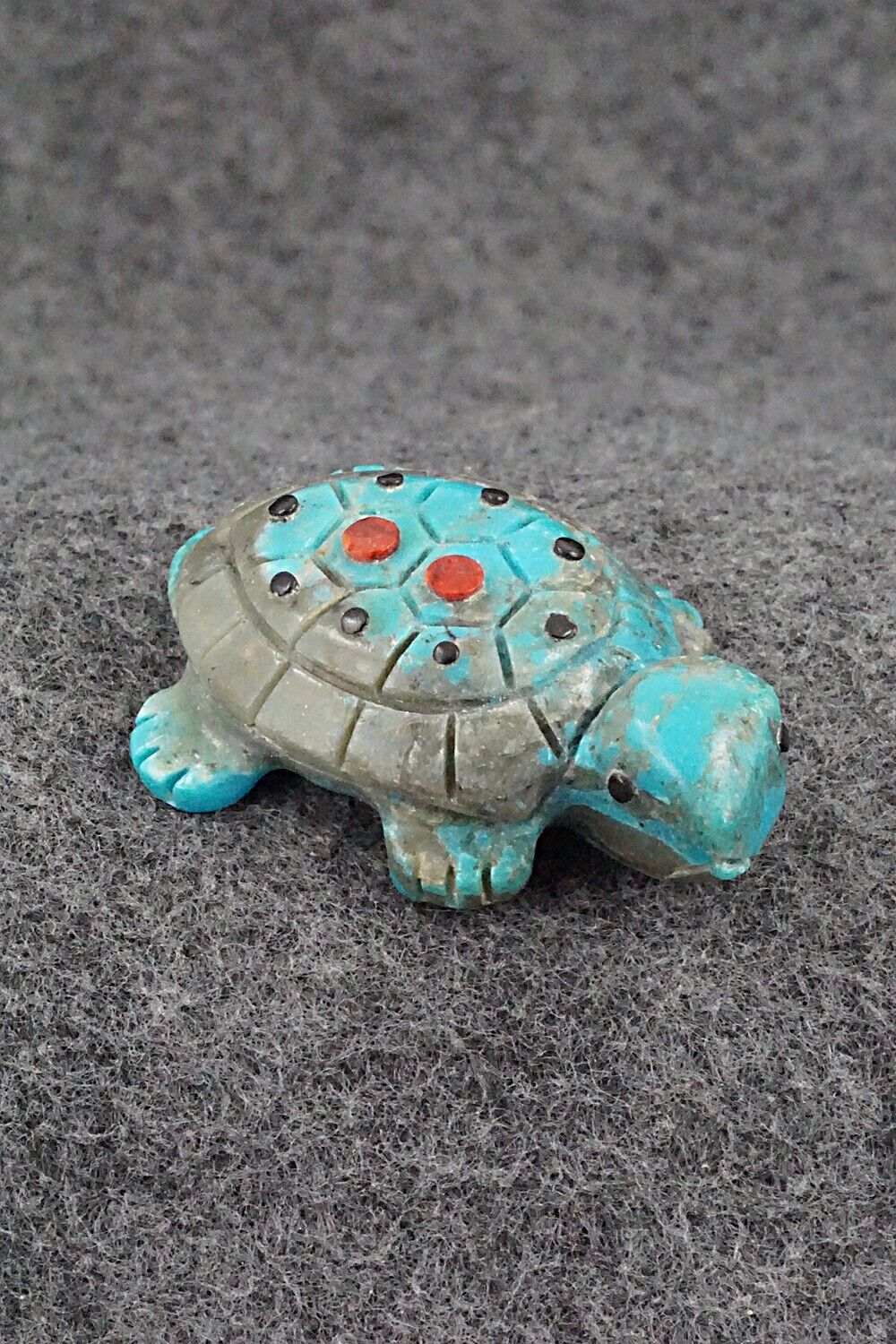 Turtle Zuni Fetish Carving - Reynold Lunasee