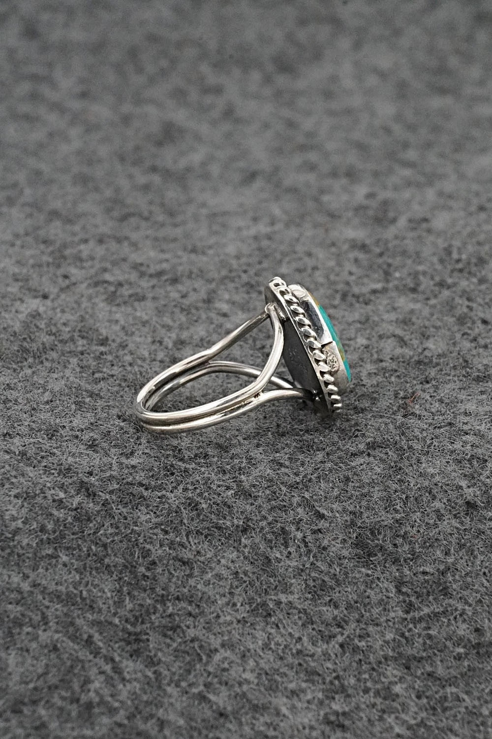 Turquoise & Sterling Silver Ring - Eugene Gruber - Size 5