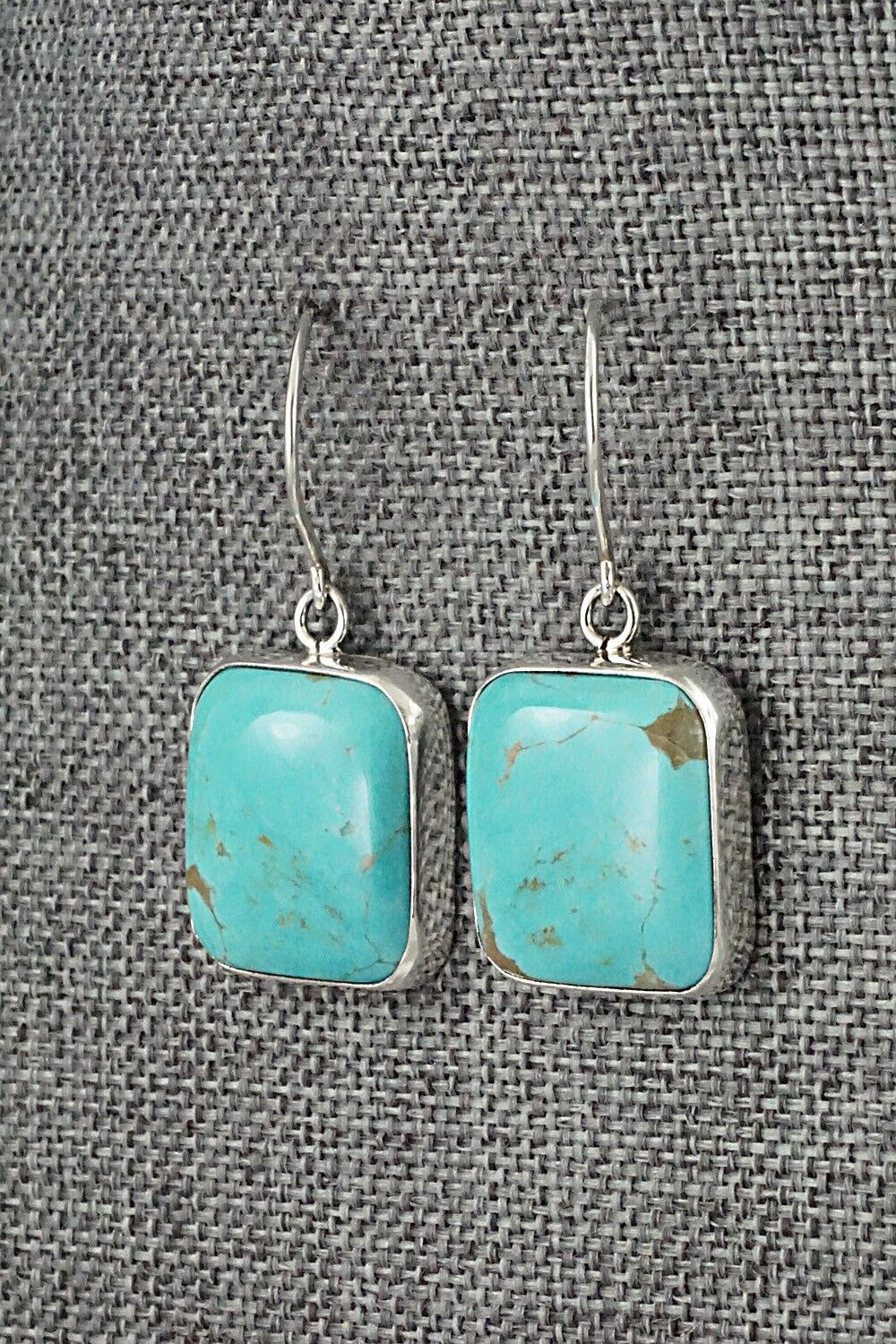 Turquoise & Sterling Silver Earrings - Rena Begay