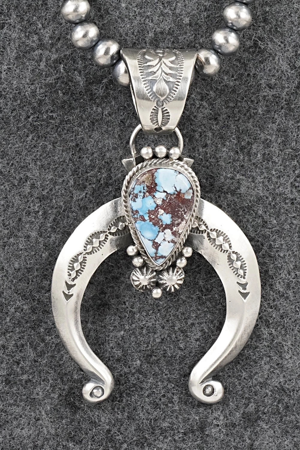 Turquoise & Sterling Silver Necklace - Samuel Yellowhair