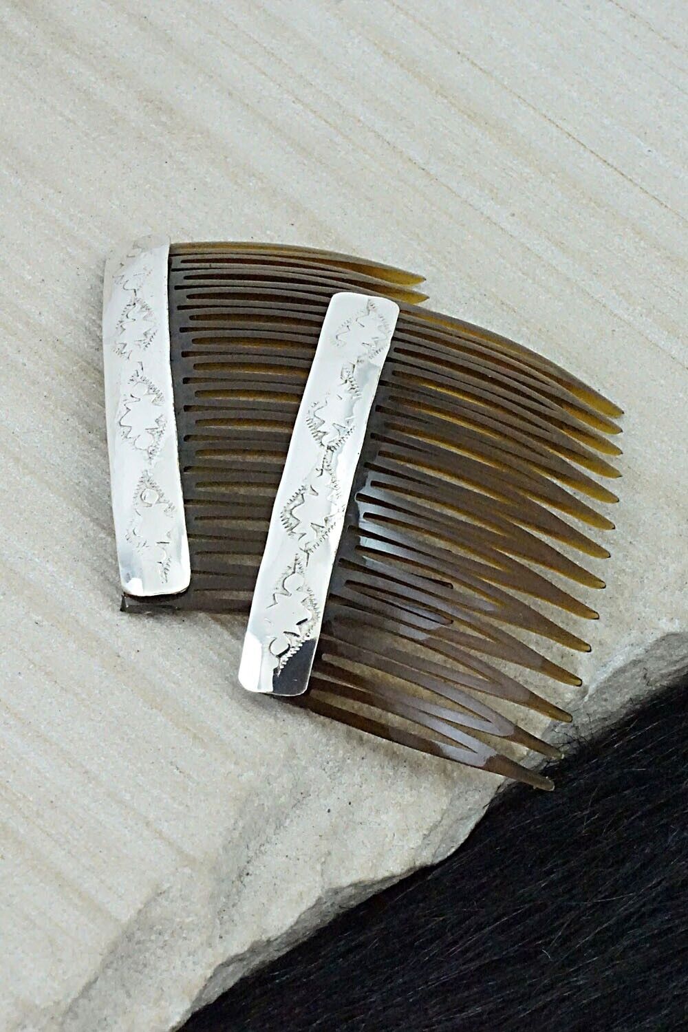Sterling Silver Hair Combs - Randall Dalgai