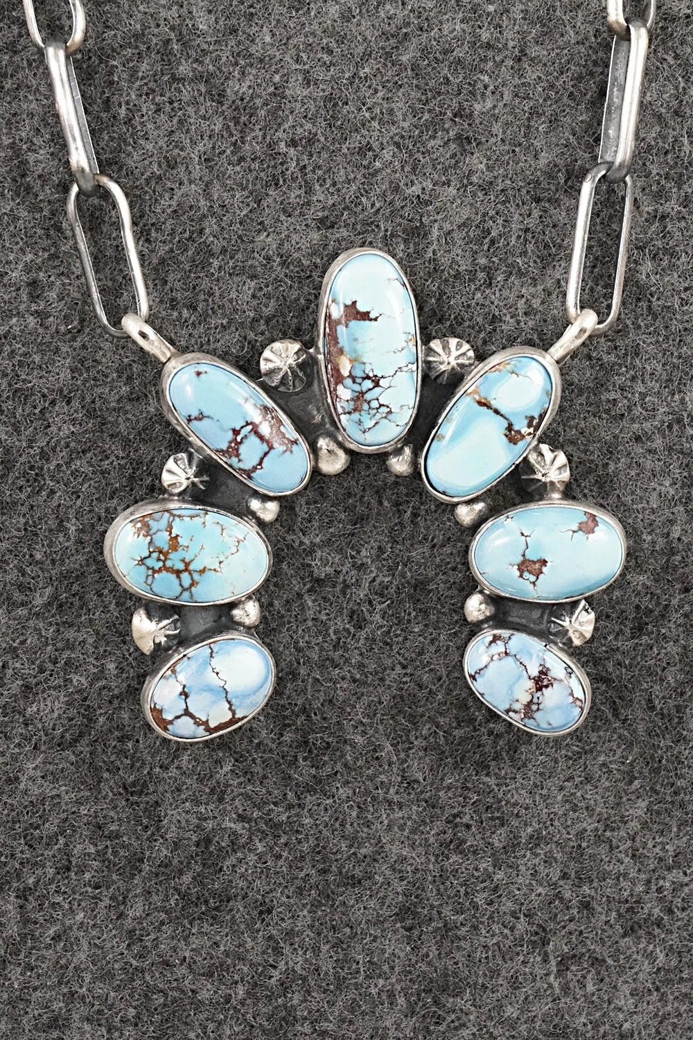 Turquoise & Sterling Silver Necklace - Darrin Livingston