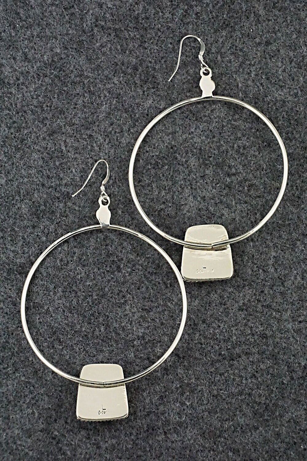 White Buffalo & Sterling Silver Earrings - Lucinda Sardo