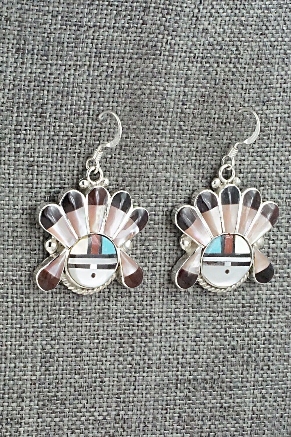 Multi-Stone & Sterling Silver Earrings - Clarence Niha