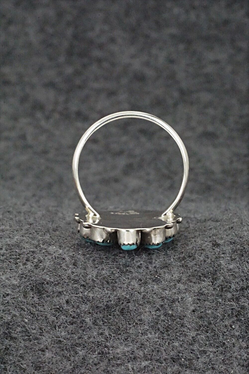 Turquoise & Sterling Silver Ring - Mary Chavez - Size 7.75