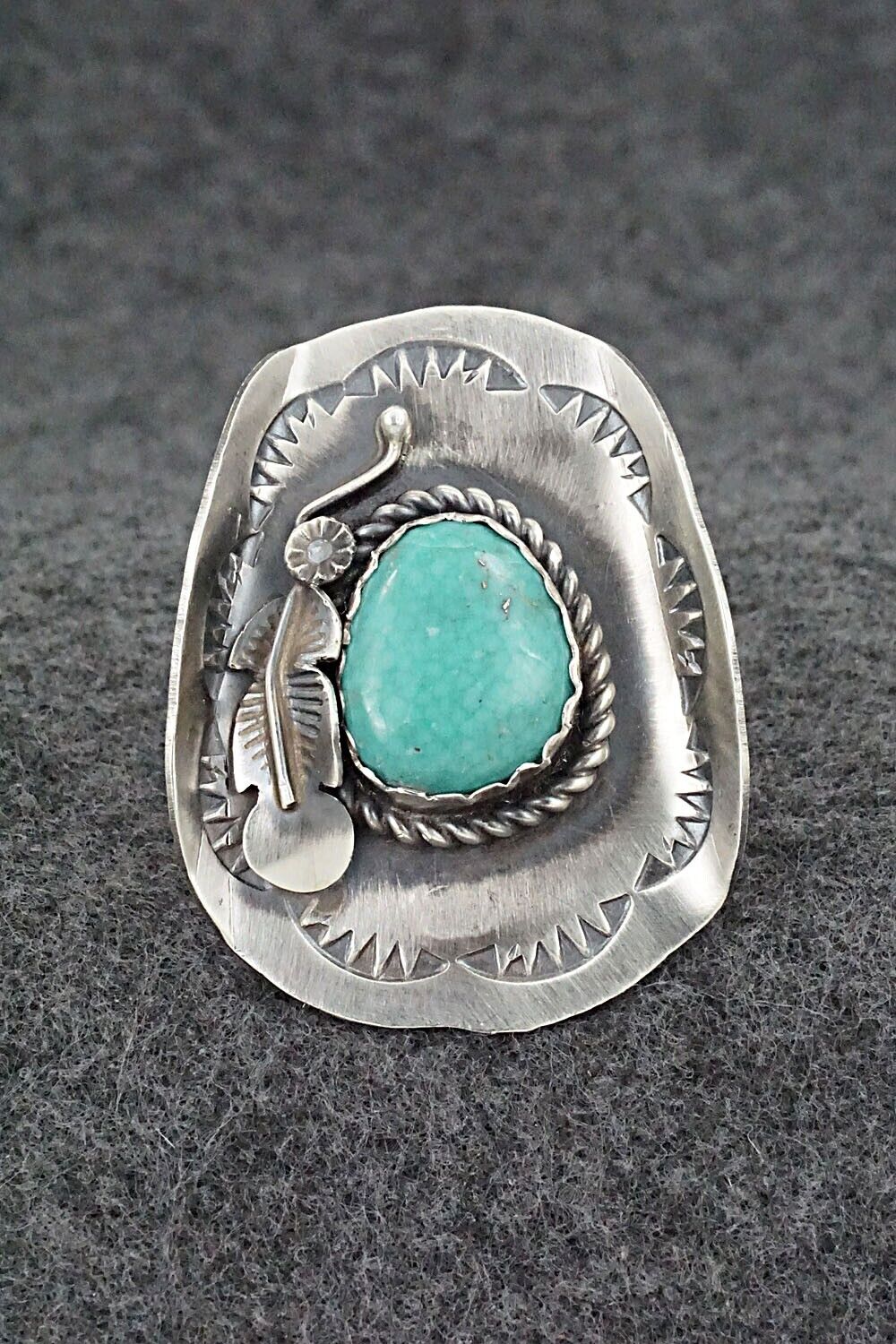 Turquoise & Sterling Silver Ring - Tim Yazzie - Size 6.5