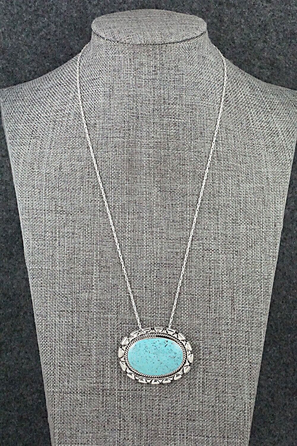 Turquoise & Sterling Silver Necklace - Jimson Belin