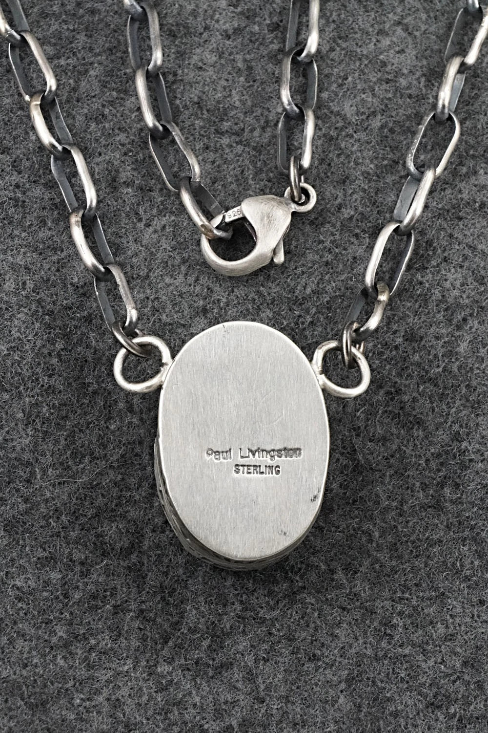 Turquoise & Sterling Silver Necklace - Paul Livingston