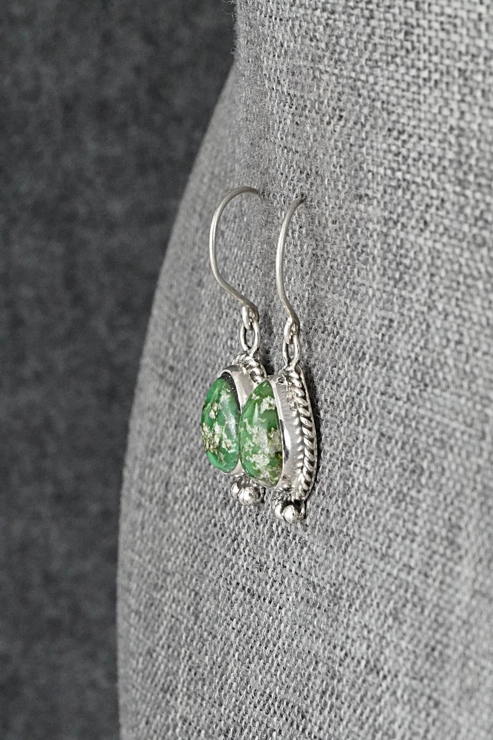 Turquoise & Sterling Silver Earrings - Rosemary Saunders
