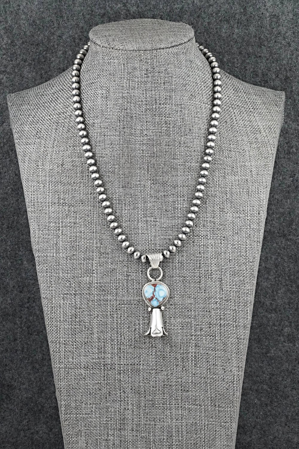 Turquoise & Sterling Silver Necklace - Sharon McCarthy