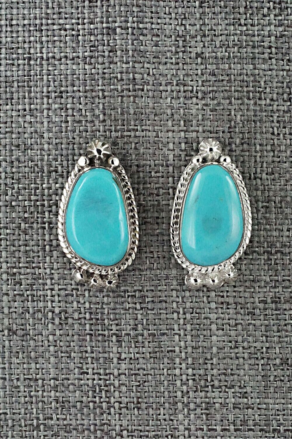 Turquoise and Sterling Silver Earrings - Sharon McCarthy
