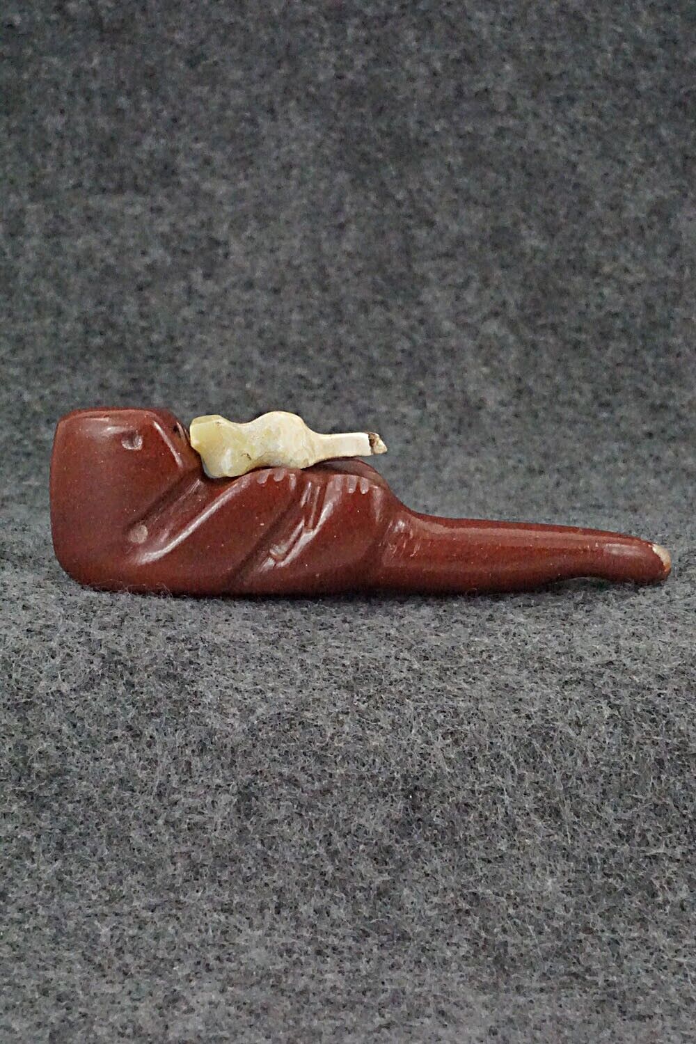 Otter with Pup Zuni Fetish Carving - Justin Red Elk