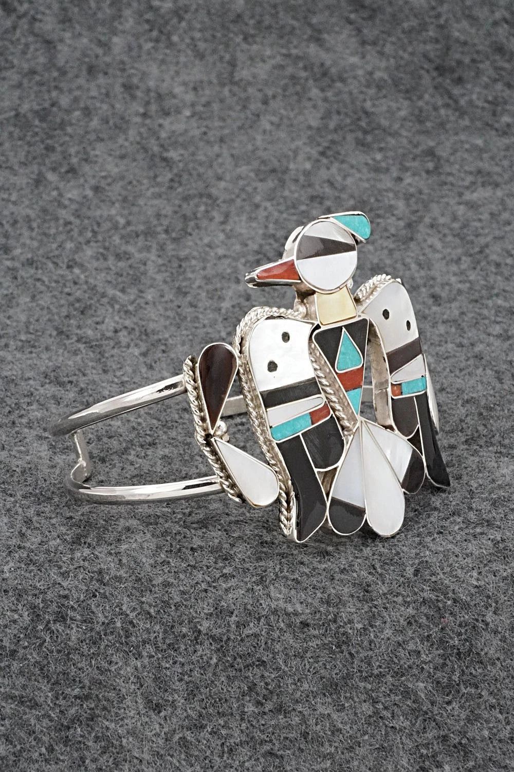 Multi-Stone & Sterling Silver Bracelet - Corraine Shack
