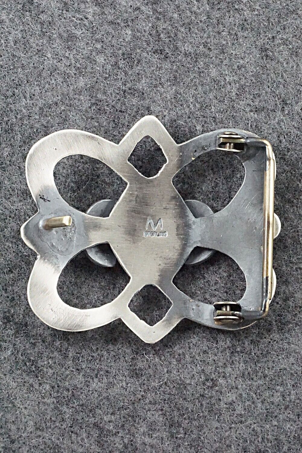 Turquoise & Sterling Silver Belt Buckle - Henry Morgan