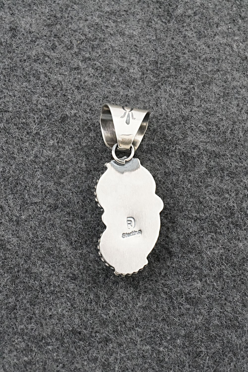 Turquoise & Sterling Silver Pendant - Raymond Delgarito