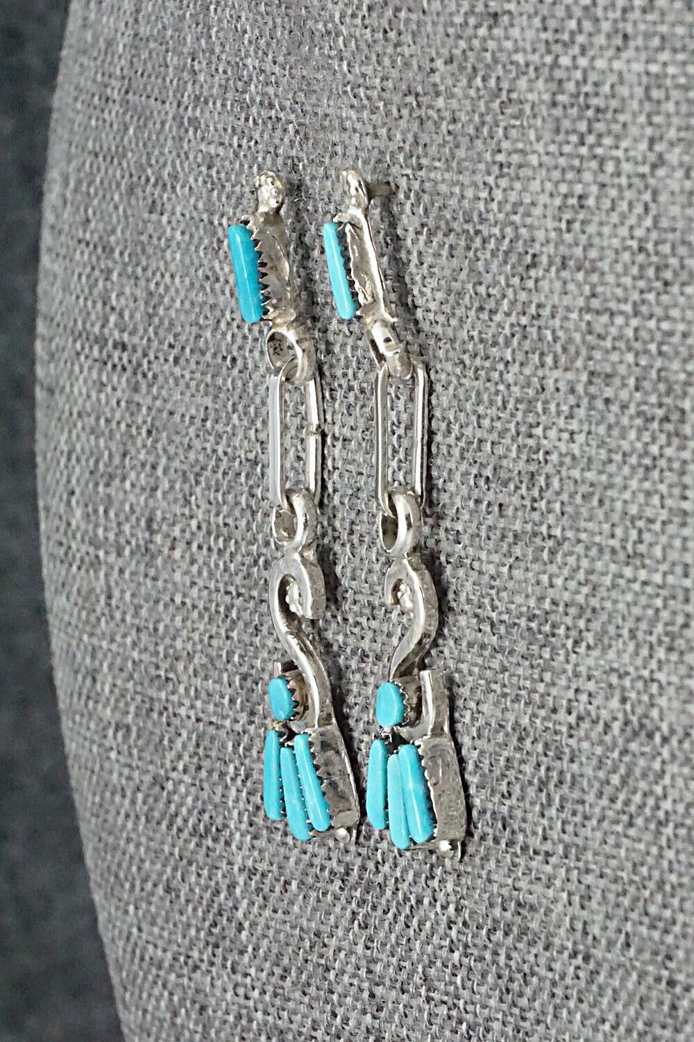 Turquoise & Sterling Silver Earrings - Carlene Hattie