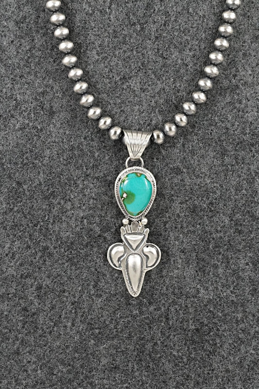 Turquoise & Sterling Silver Necklace - Gary Shorty