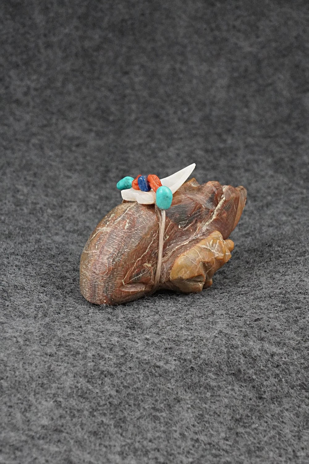 Bear and Cub Zuni Fetish Carving - Adrian Cachini