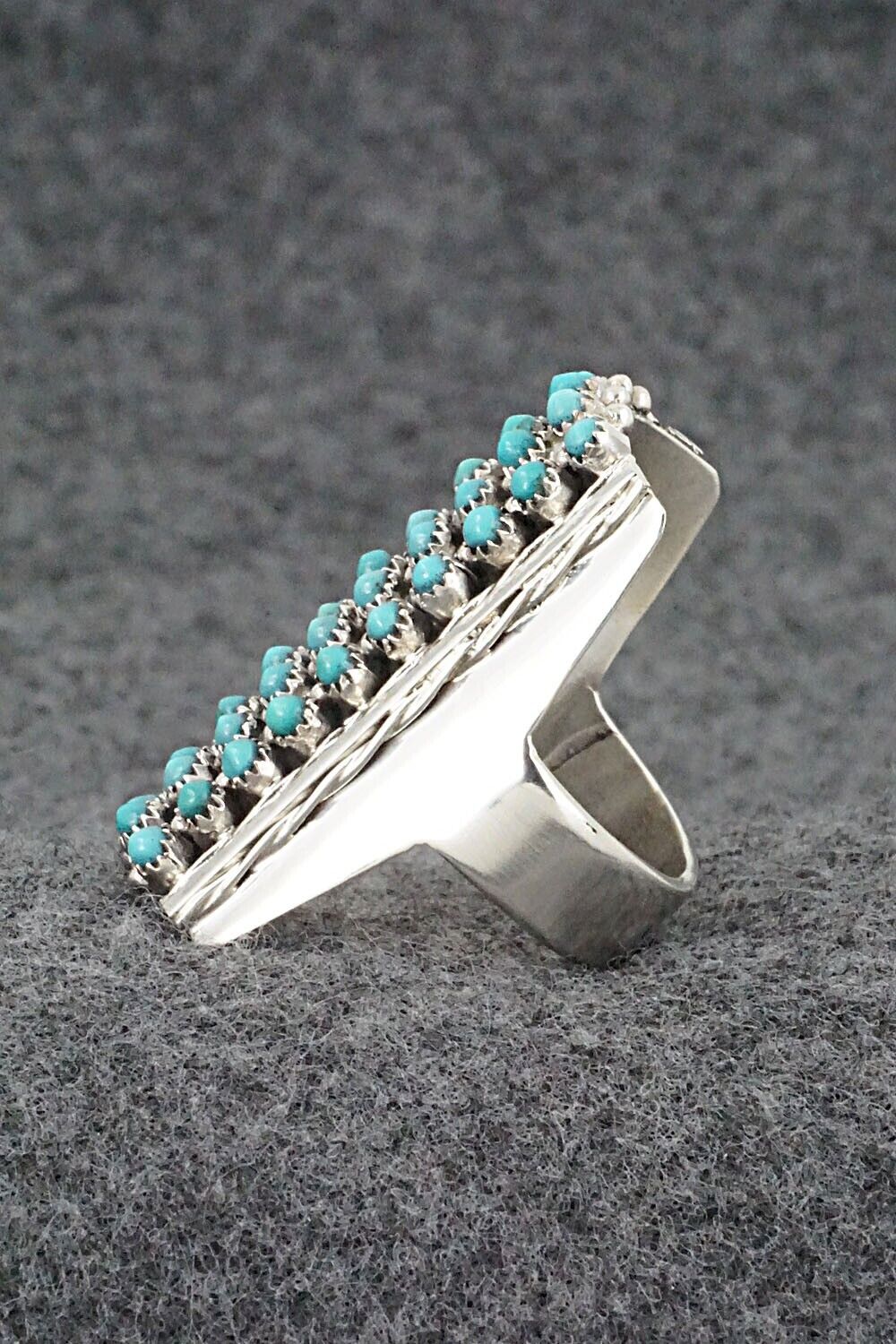 Turquoise & Sterling Silver Ring - Stephen Haloo - Size 9