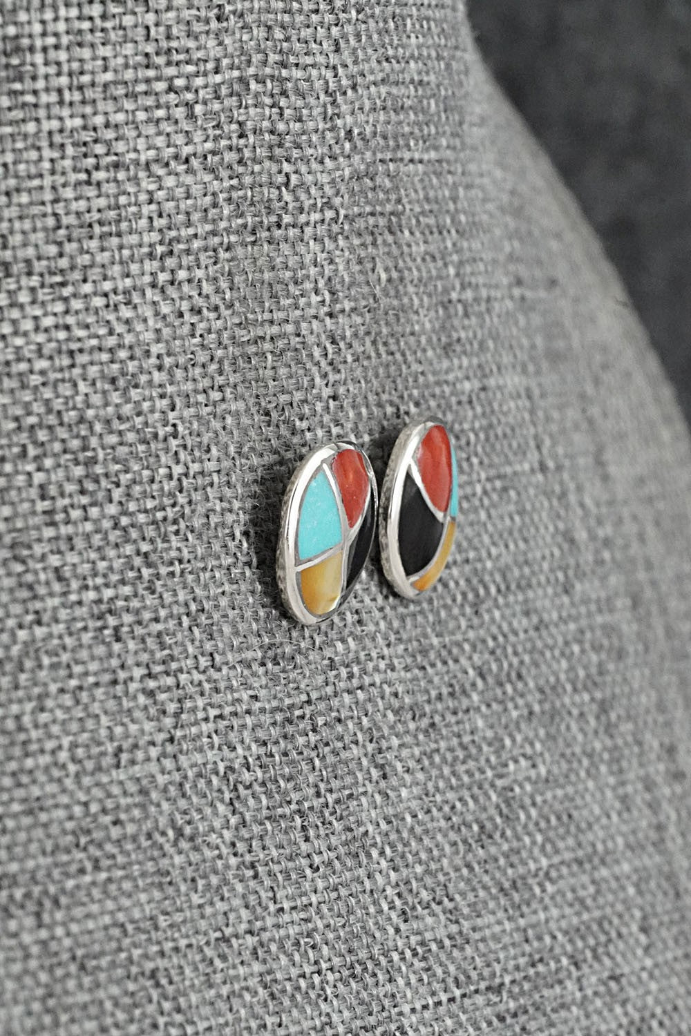 Multi-Stone & Sterling Silver Earrings - Orena Leekya