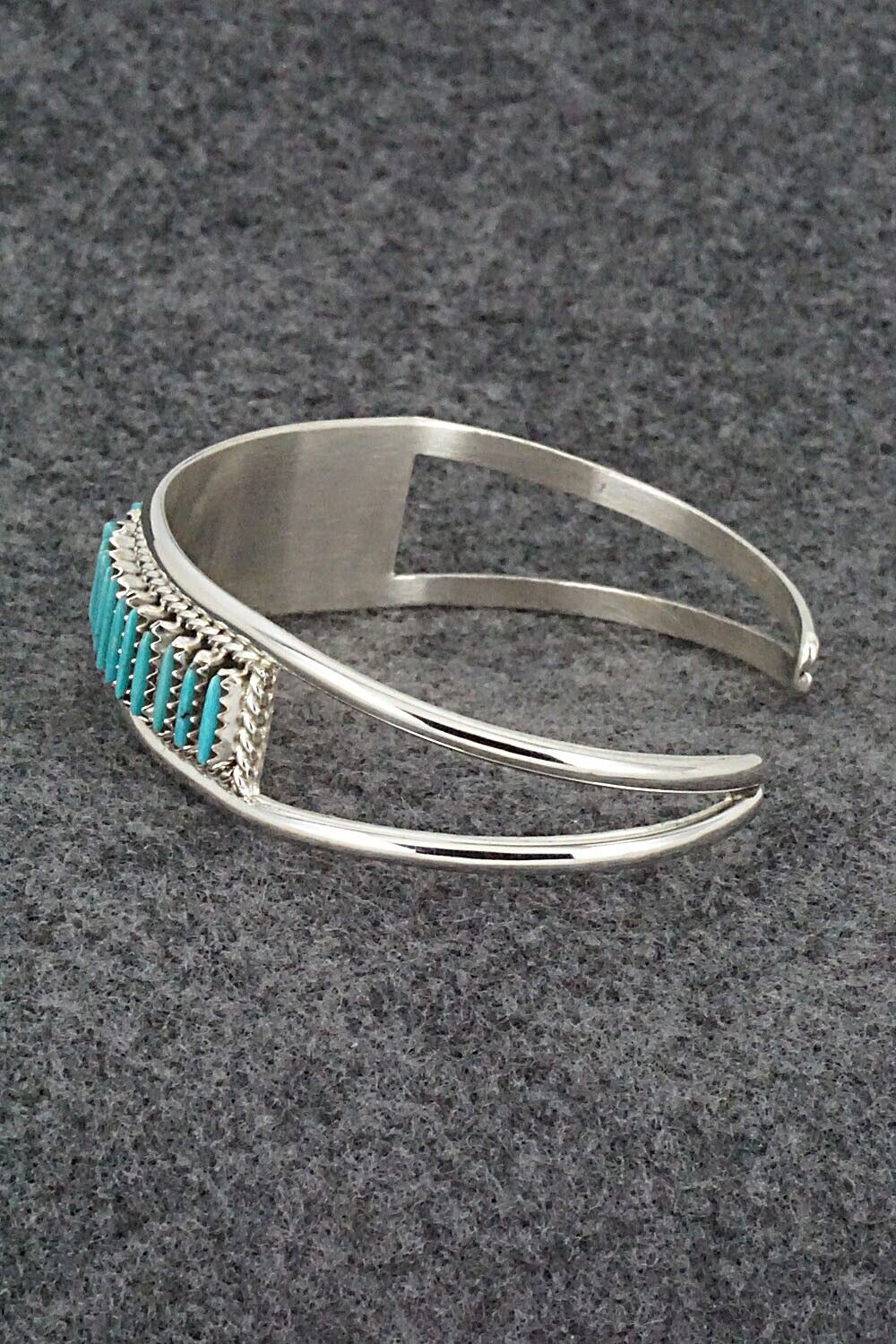 Turquoise & Sterling Silver Bracelet - Roland Francisco