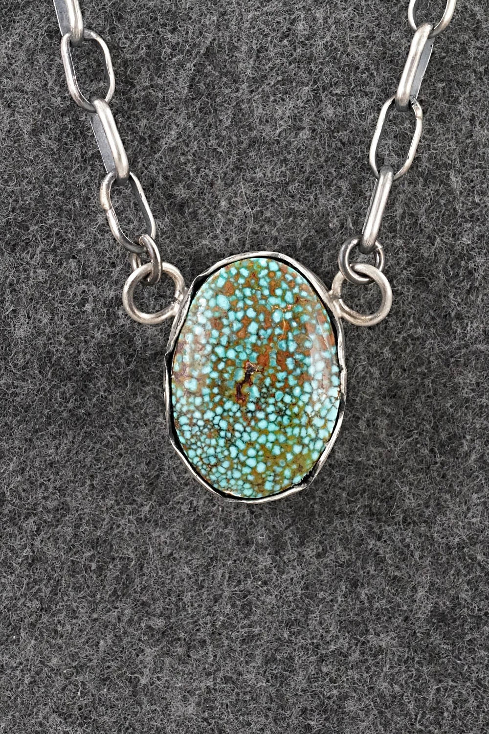 Turquoise & Sterling Silver Necklace - Paul Livingston