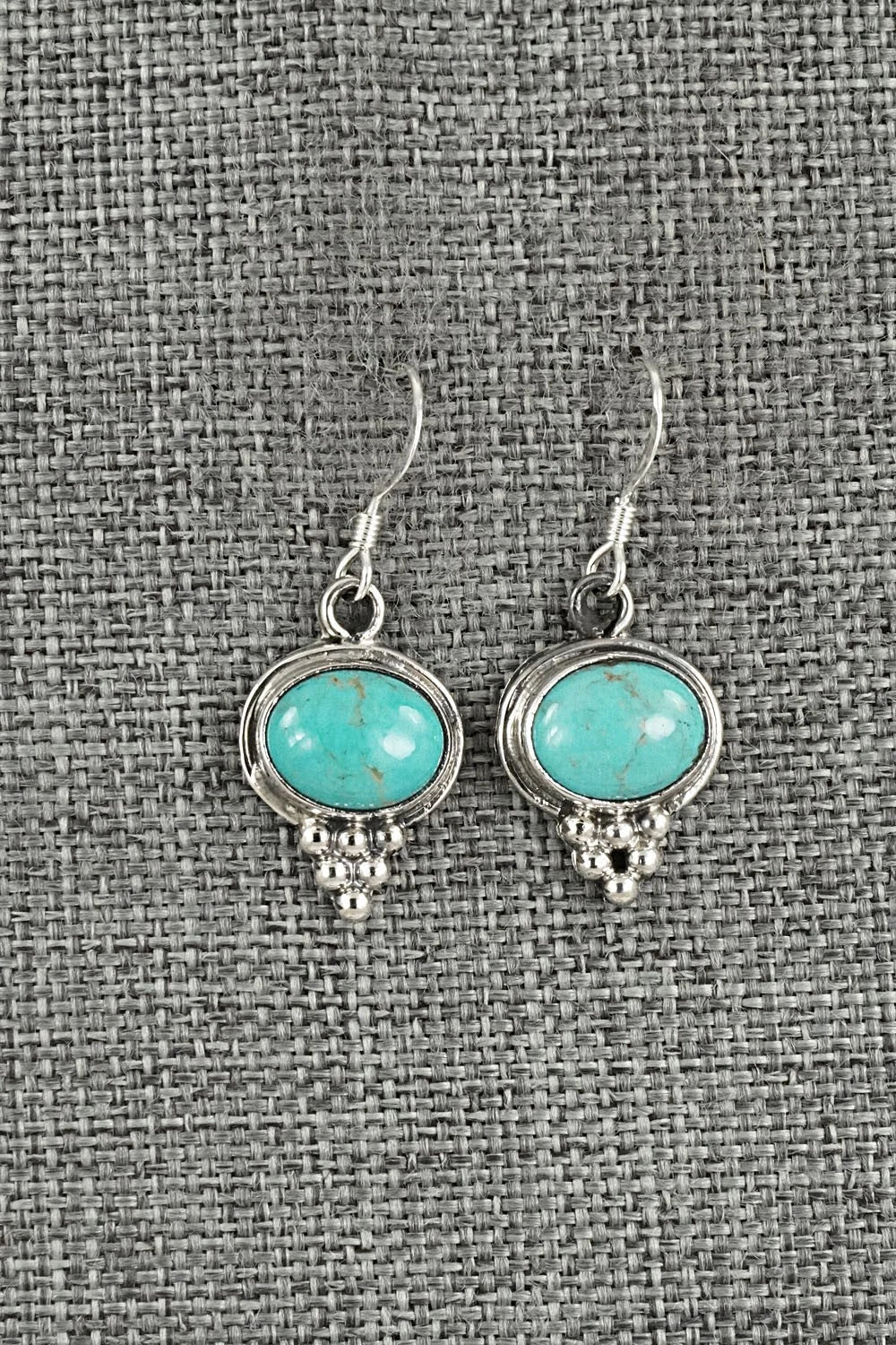Turquoise & Sterling Silver Earrings - Isabelle Yazzie
