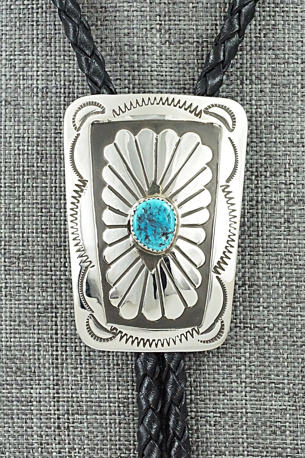 Turquoise & Sterling Silver Bolo Tie - Jolene Begay