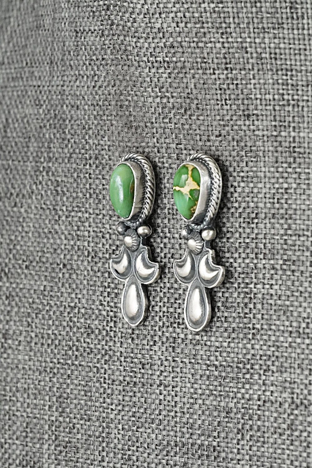 Turquoise & Sterling Silver Squash Blossom Set - Adrienne Gordon