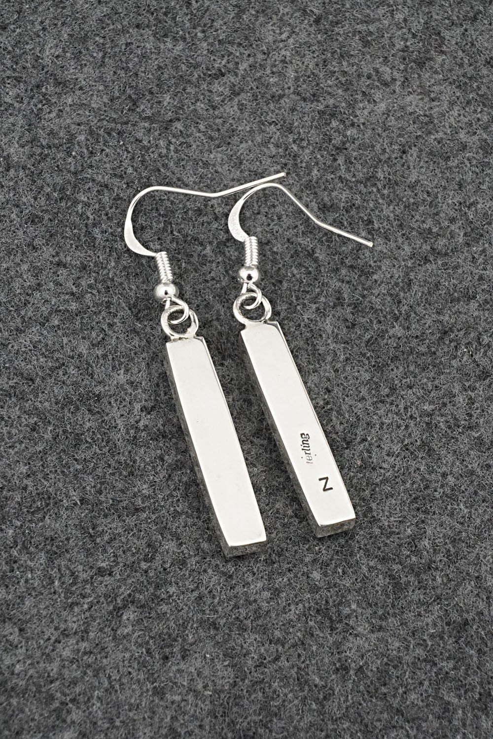 Turquoise, Spiny Oyster & Sterling Silver Earrings - Marilyn Yazzie