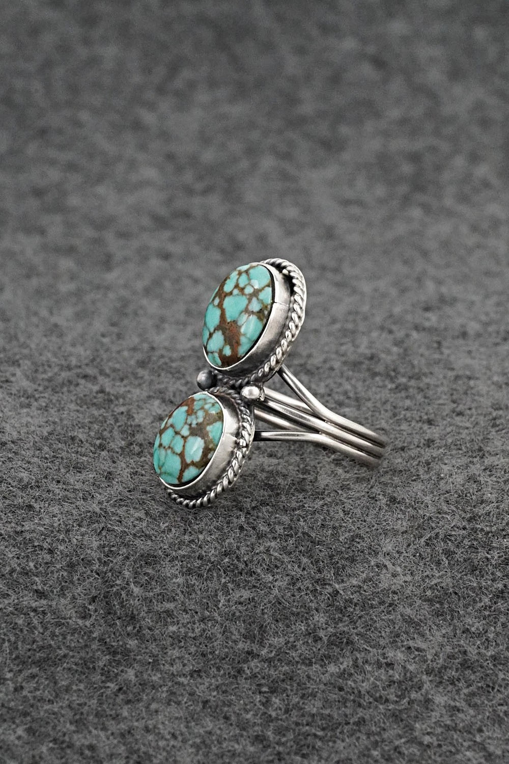 Turquoise & Sterling Silver Ring - Rena Begay - Size 8